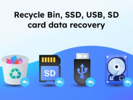 Promotional graphic for EaseUse Data Recovery Wizard.