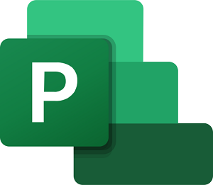 Microsoft Project logo.