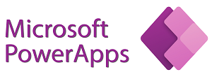 Microsoft Power Apps logo.